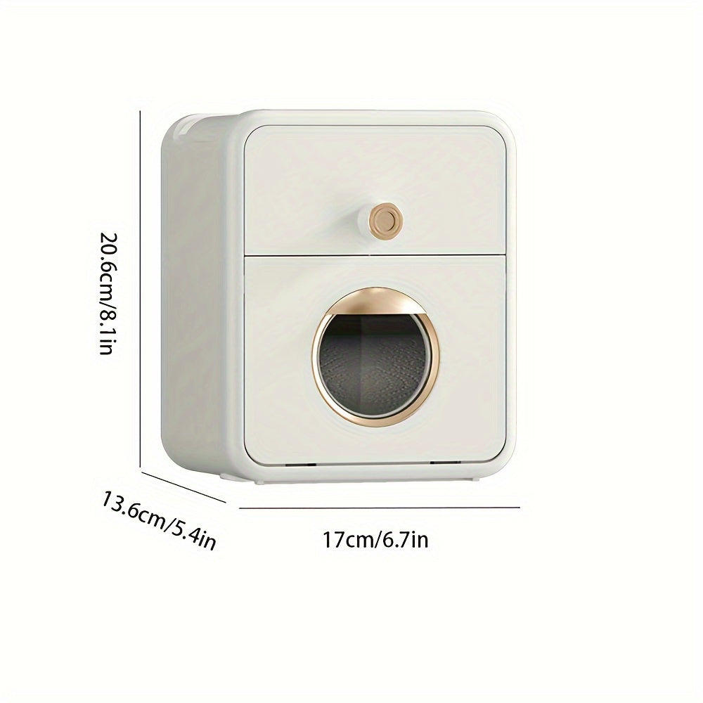 Toilet Paper Box Drawer Wall Mounted Bathroom Tissue Box Home Decor