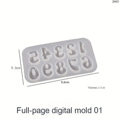 Alphabet Letter Pendant Silicone Mold DIY Epoxy Resin Jewelry Crafts