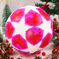 Seamless Soccer Ball With Pump Long-lasting Outdoor Football Halloween Gift