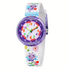 Cartoon Rainbow Little Horse Children's Watch Bee Dolphin Silicone Quartz Watch