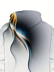 Colorful Light Print Hoodies For Men Graphic Hoodie