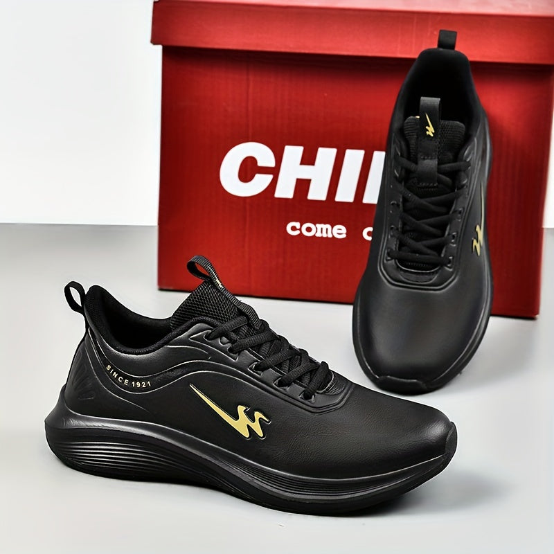 Men's Running Shoes Non Slip Lace Up Soft Sole Sneakers