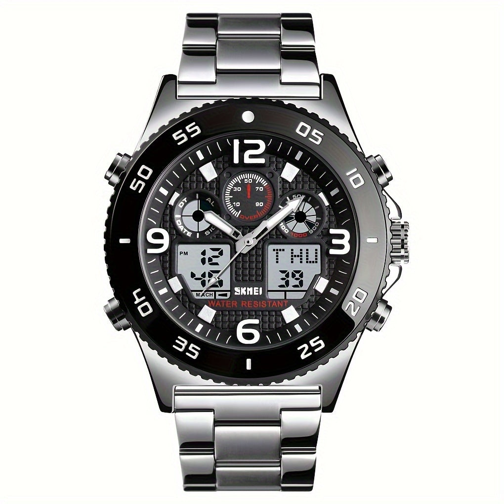 Dual Display Military Electronic Watch Outdoor Sports Waterproof
