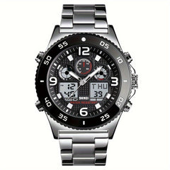 Dual Display Military Electronic Watch Outdoor Sports Waterproof