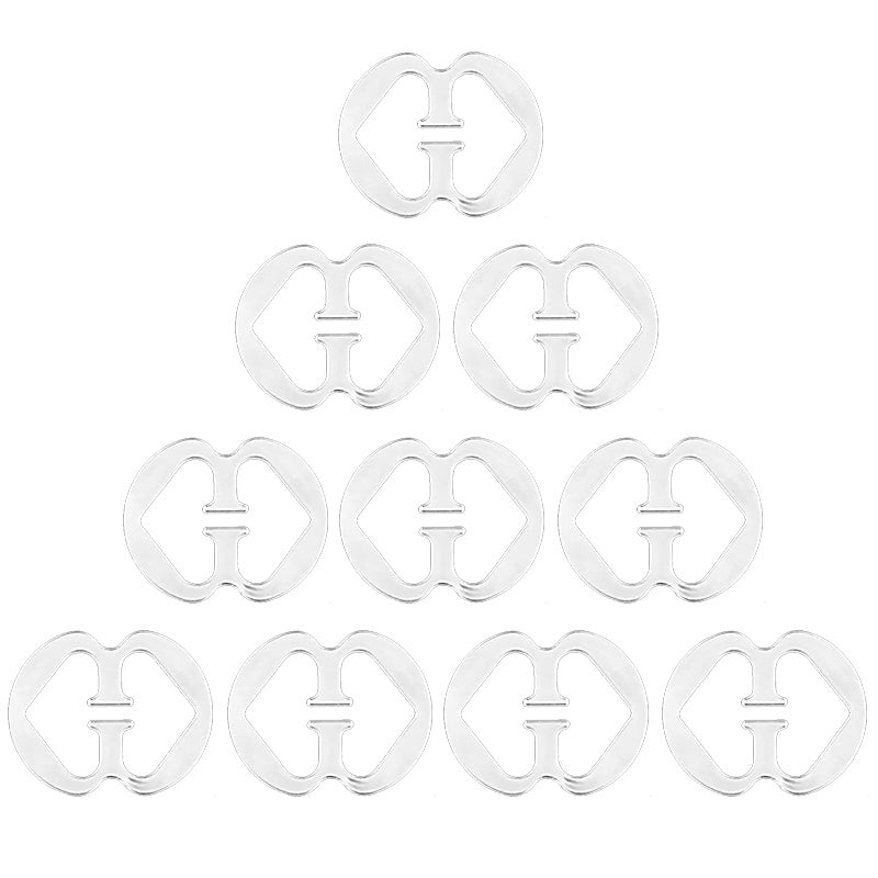 Bra Strap Clips 10 Pcs Anti Slip Buckles Conceal Straps For Back
