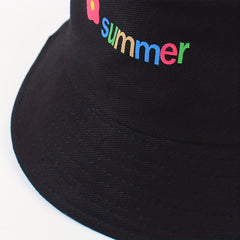 Summer Flower Print Bucket Hat Lightweight Casual Fisherman Cap