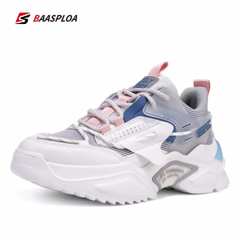 Women's Chunky Sneakers Letter Detail Running Comfortable Sports Shoes