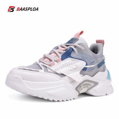 Women's Chunky Sneakers Letter Detail Running Comfortable Sports Shoes