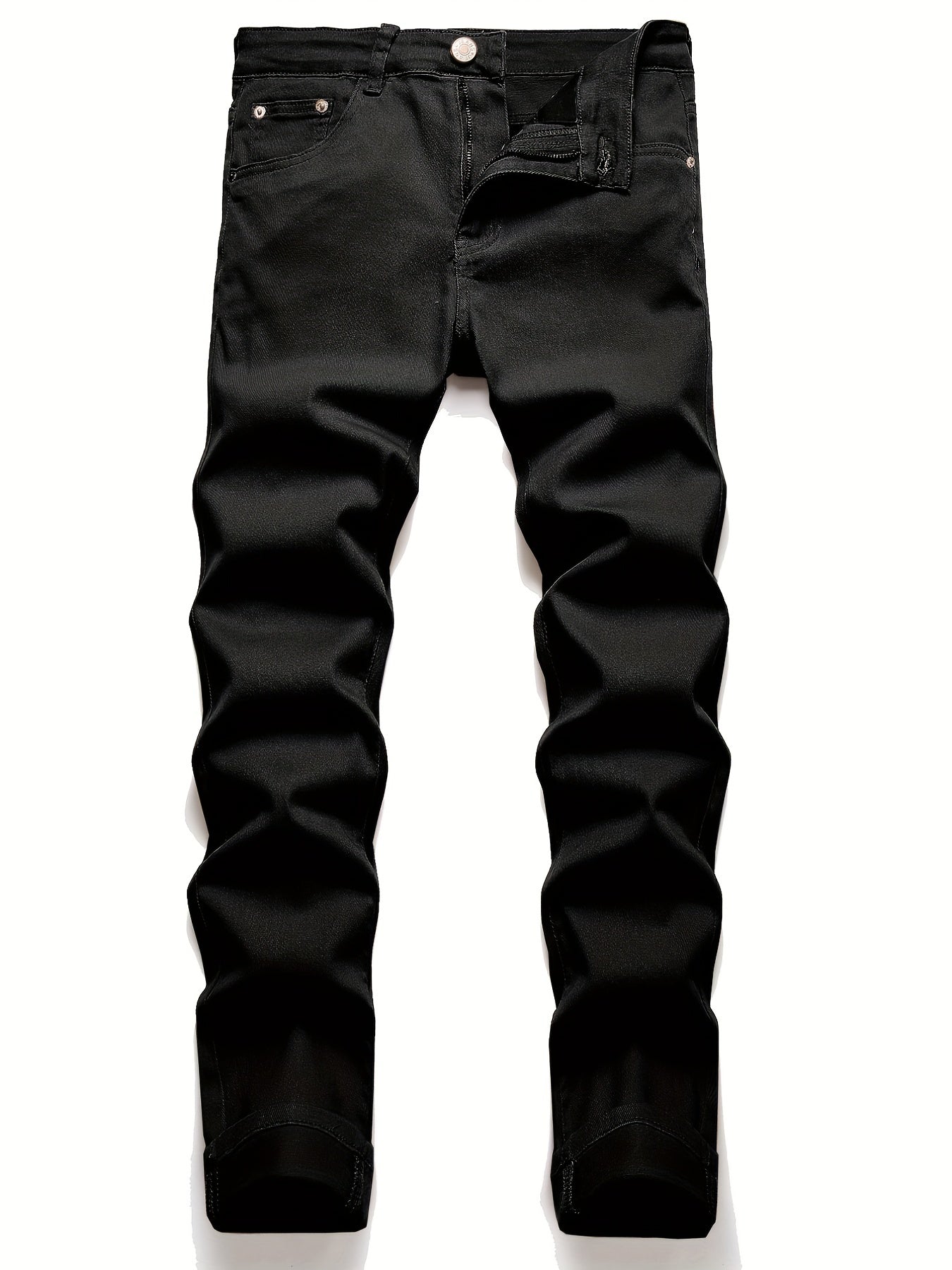 Men's Medium Stretch Jeans Casual Pocket Slim Pants