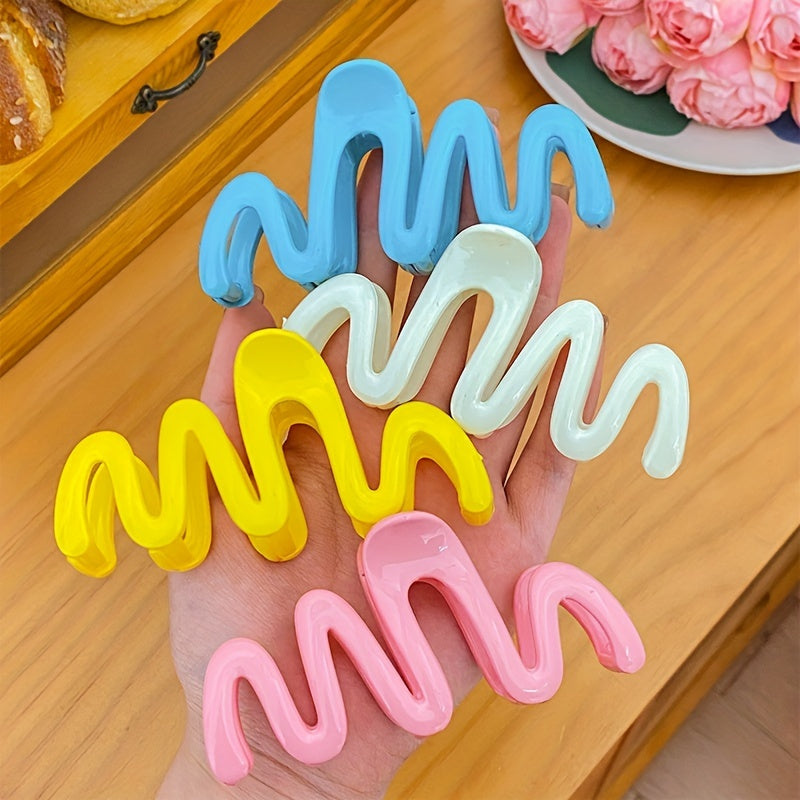 1pc S Shape Large Hair Clips for Girls