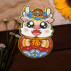 6pcs Spring Zodiac Cartoon 3D Red Envelope