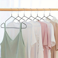 10pc Non-slip Metal Clothes Hangers with Rubber Anti-slip Heavy Duty Rack