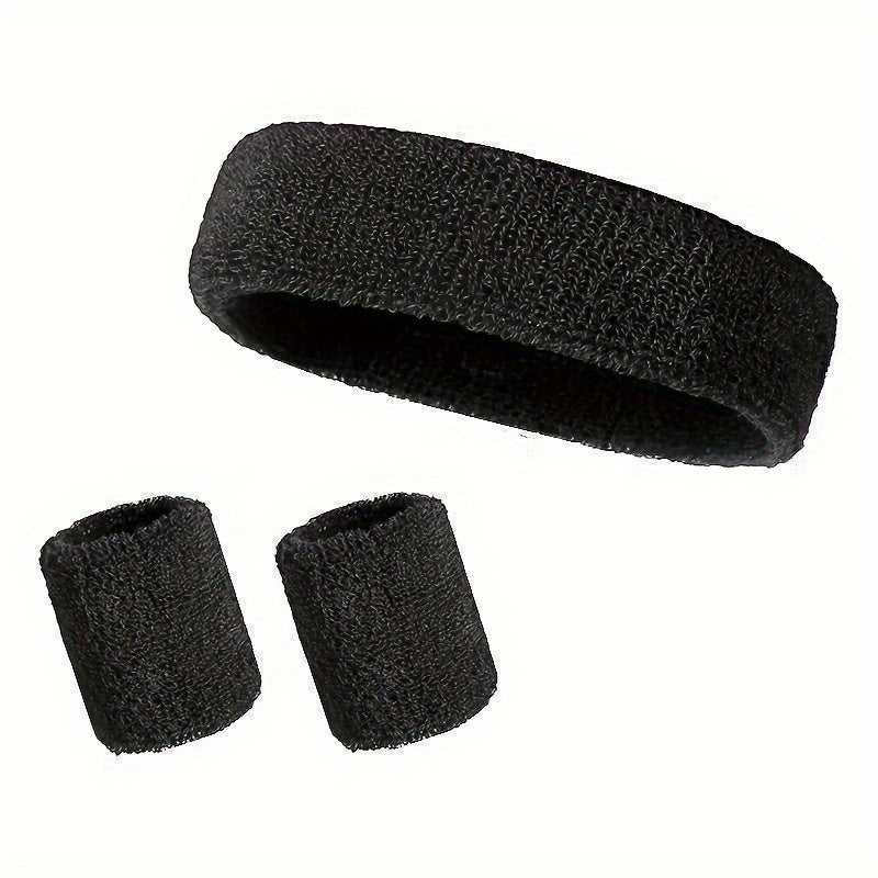 3pcs Sports Wristbands Headbands Et Cotton Male Female Sports