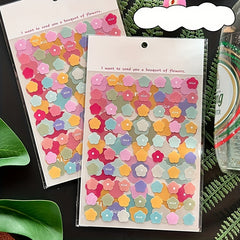 Dots Collage Love Slitting Hand Account DIY Tool Sticker Package Ins