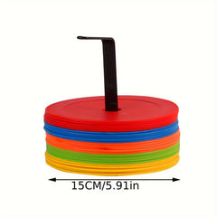 10pcs Mini Round Mouth Football Training Sign Disc Sports Supplies