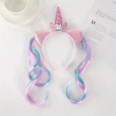 Unicorn Mermaid Wig Headband Hair Accessories for Party