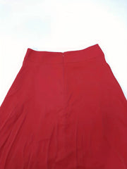 High Waist Pleated Maxi Skirt