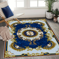 Boho Anti Fatigue Kitchen Rug Soft Faux Sheepskin Mat Vintage Non Slip Absorbent