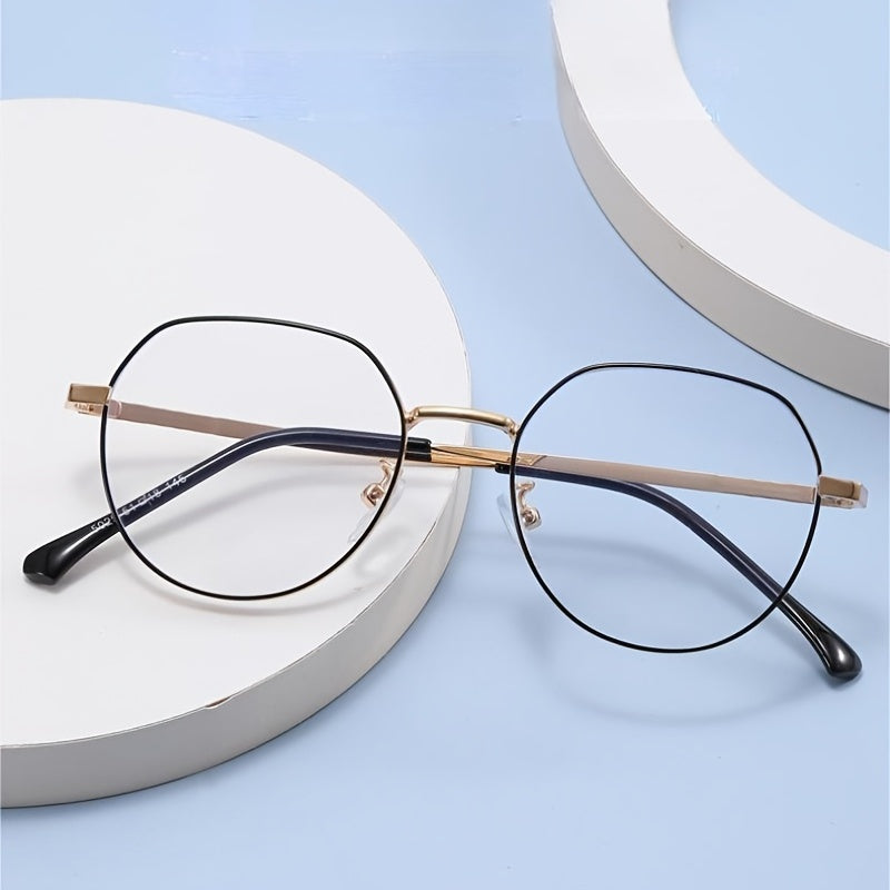 Light Blocking Round Glasses For Women Prevent Eye Strain