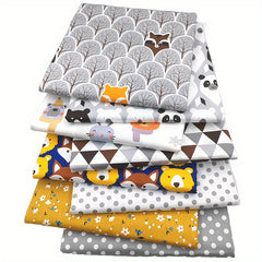 8pcs Floral Printed Fabric Sewing Quilting Material Handcraft Patchwo