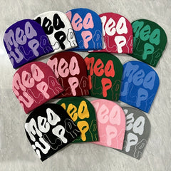 Letter Style Knitted Beanie Warm Hat