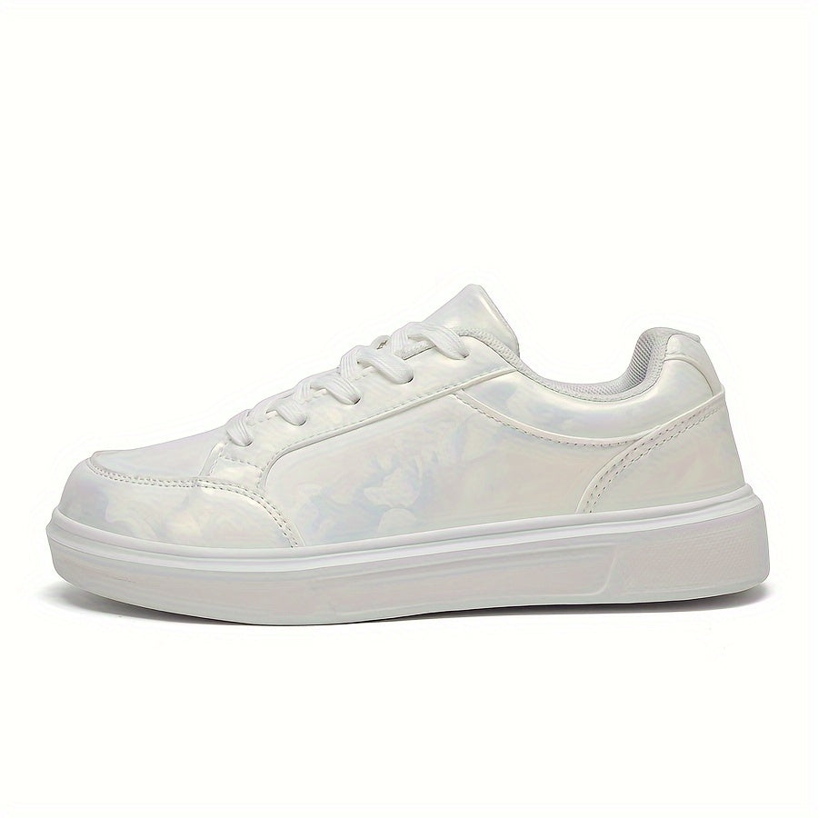 Women's Lace-up Skate Shoes Platform Sporty Casual Sneakers