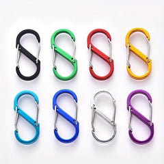4pcs Outdoor S Aluminum Carabiners for Camping Hiking