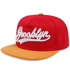 Men's English Embroidery Hip hop Flat Brim Hat