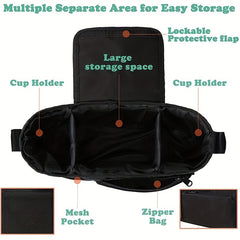 Universal Stroller Organizer with Cup Holder & Phone Pocket