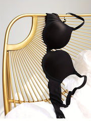 Solid Push Up Bra & Panties Lingerie Set