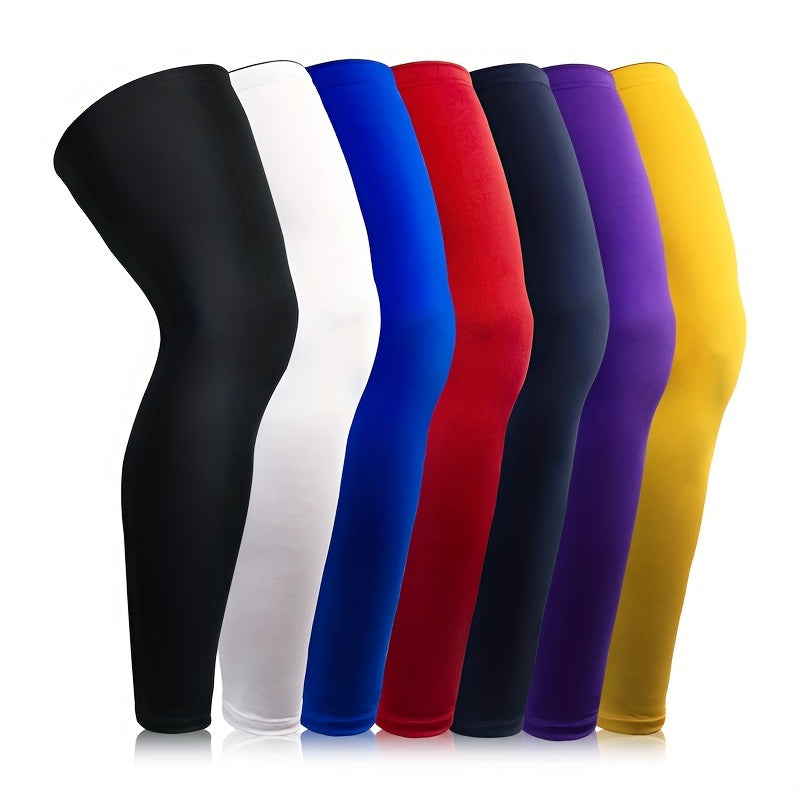 1pc Sports Knee Pads Extended High Elastic Compression Leg Pads