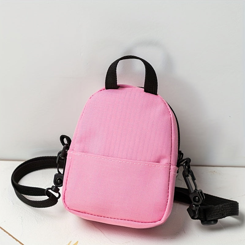 Kids Crossbody Bag Adjustable Strap Boys Girls Solid Versatile Bag