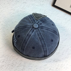 Men's Retro Melon Skin Hat Hip hop Adjustable Beanie