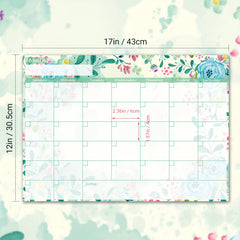 Magnetic Dry Erase Calendar for Refrigerator 17x12