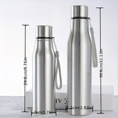 Stainless Steel Sports Water Bottle with Handle
