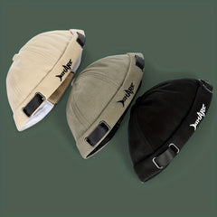 Cotton Shark Embroidery Melon Caps Skullies Beanie