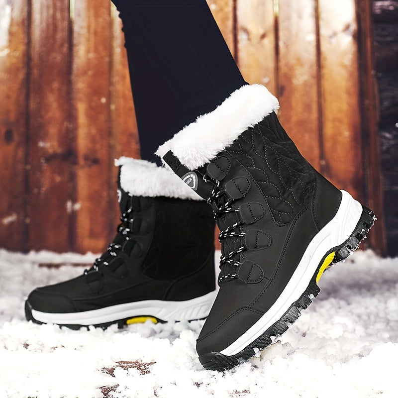 Women's Waterproof Winter Snow Boots Anti slip Warm Faux Fur Outdoor