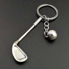 Creative Golf Ball Keychain Keyring Metal Bag Pendant Ornament Gift Men Women
