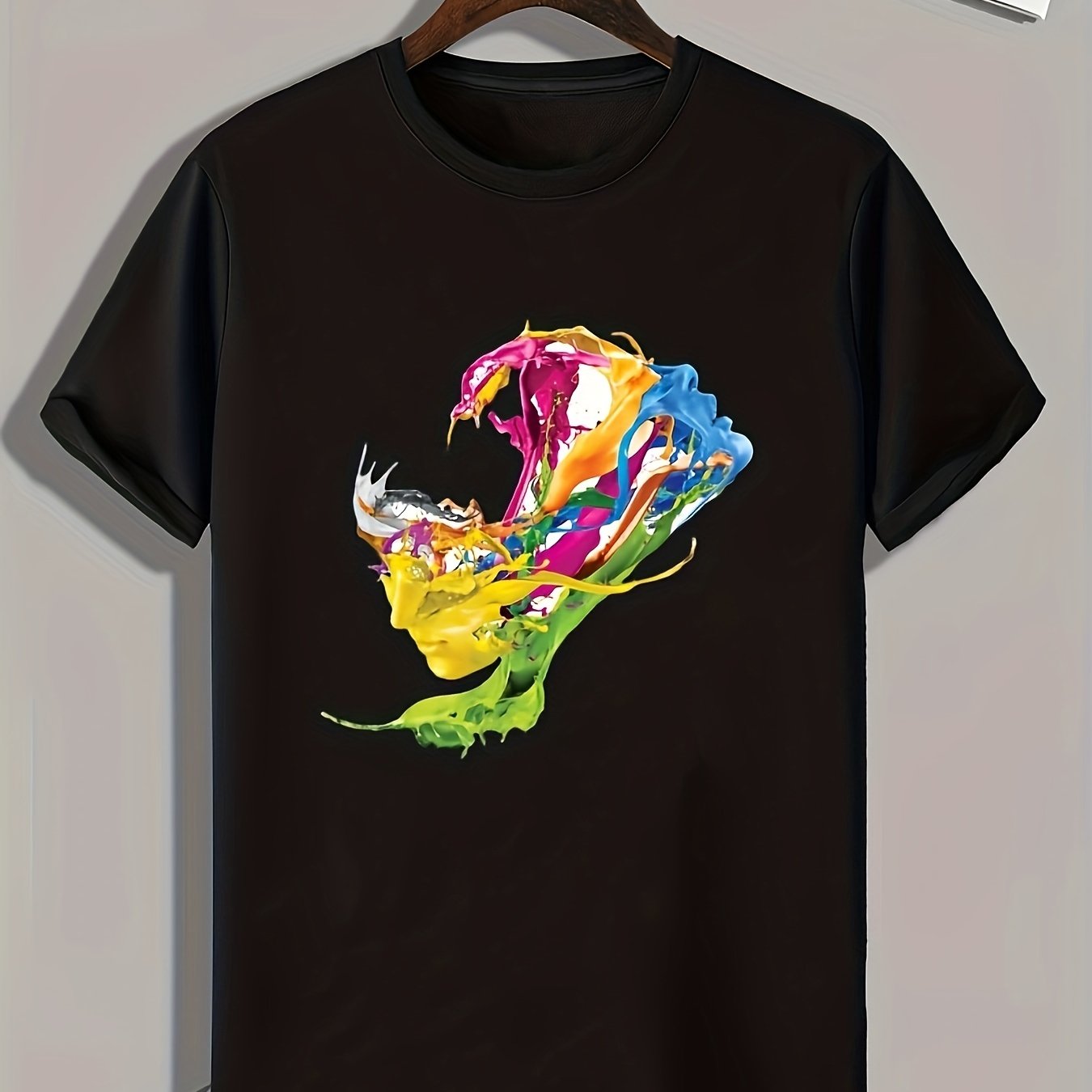 Artistic Painting Pattern Men's Graphic T-shirt for Summer