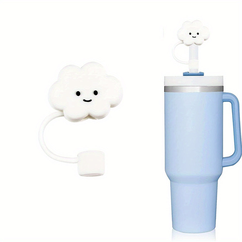4pcs Cloud Shaped Straw Tips Cover for Reusable Straws