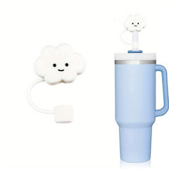 4pcs Cloud Shaped Straw Tips Cover for Reusable Straws