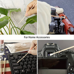 6-Inch Cotton Swabs with Wooden Handles for Cleaning Tactical Accessories
