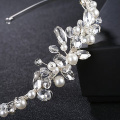 Faux Pearl Hairband Headband Party Favor Decorations Princess Tiara