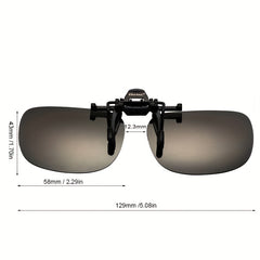 Polarized Clip Sunglasses Eyeglasses Men