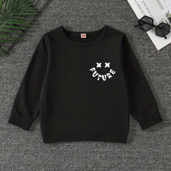 Boys Casual Pullover Sweatshirt Long Sleeve Crew Neck Tops