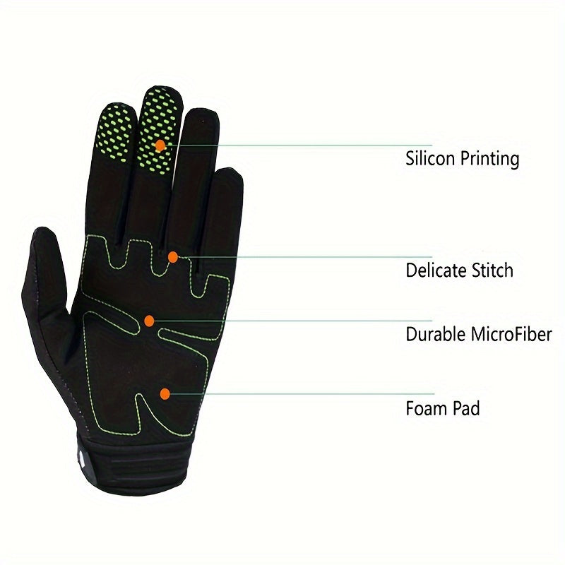 Off-road Full Finger Gloves Touch Screen Wind Cold Resistant