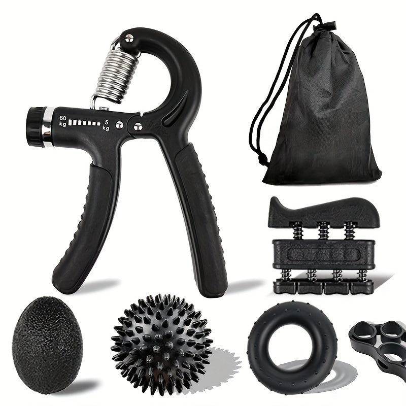 Grip Strength Trainer Kit - Finger, Wrist, and Hand Grip Exercise Set