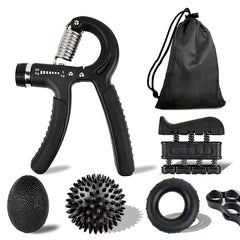 Grip Strength Trainer Kit - Finger, Wrist, and Hand Grip Exercise Set