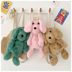 Cartoon Dog Plush Backpack for Kids