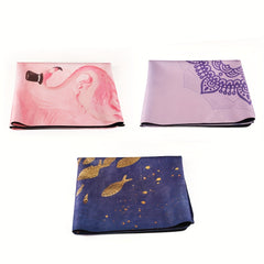 3pcs Portable 1.5mm Yoga Mat & Towel Set - Lightweight & Absorbent